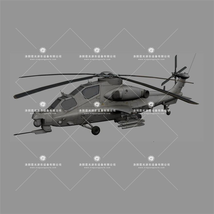 果洛武装直升机3D模型